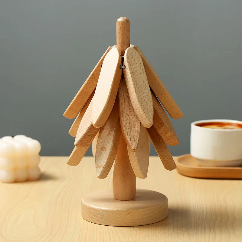 Tree Coaster Natural Wood Set