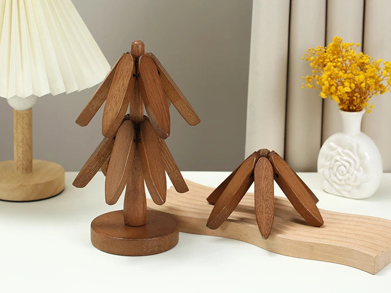 Tree Coaster Natural Wood Set